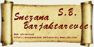 Snežana Barjaktarević vizit kartica